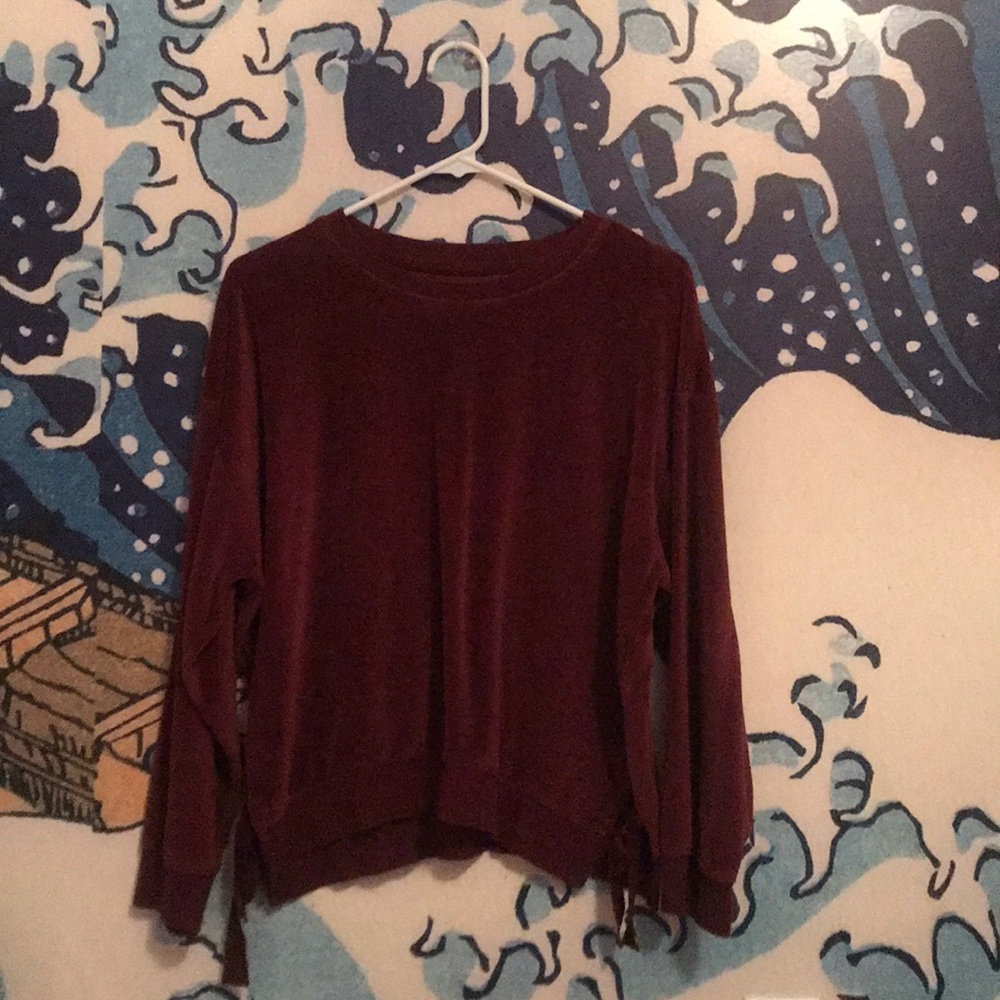 comfy sweater with ribbon detail